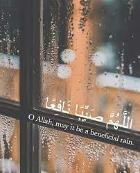 دعاء النبي عند نزول المطر